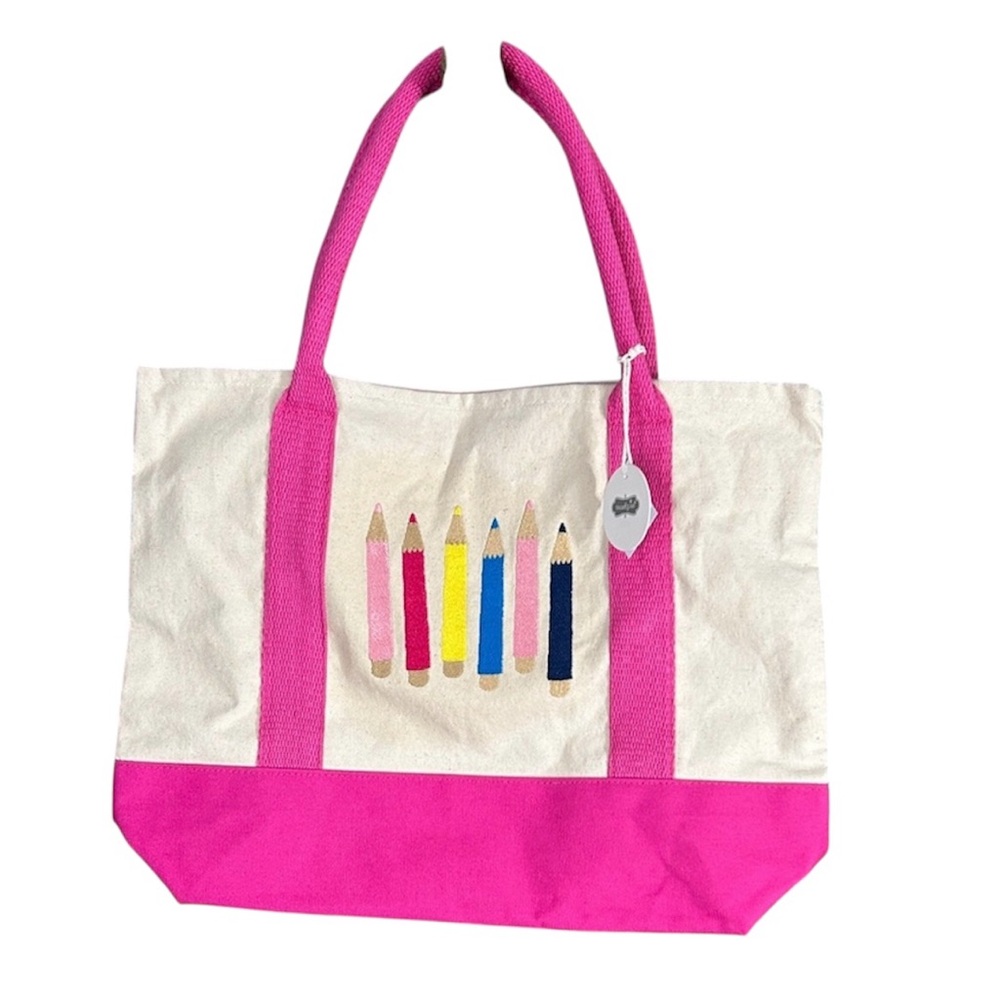 Mud Pie Pencil Tote Bag
